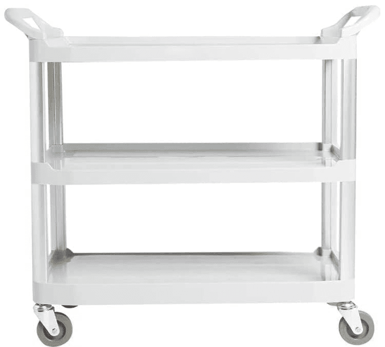 Amazon Basics 3-Tier Rolling Utility Cart - Gray image 2