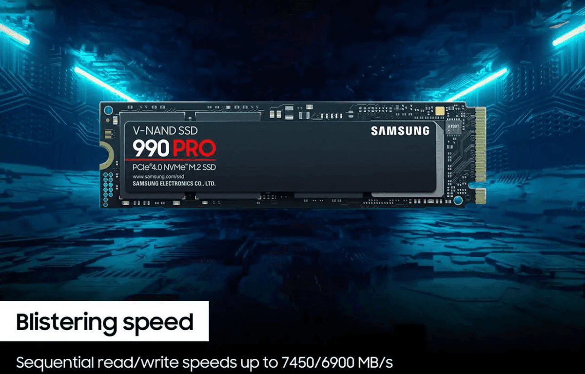 Samsung 990 PRO 1TB PCIe 4.0 NVMe SSD image 4