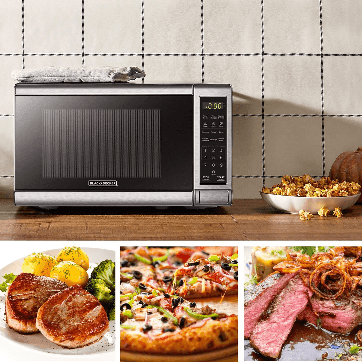 BLACK+DECKER 0.7-Cu.-Ft. 700W Countertop Microwave image 4