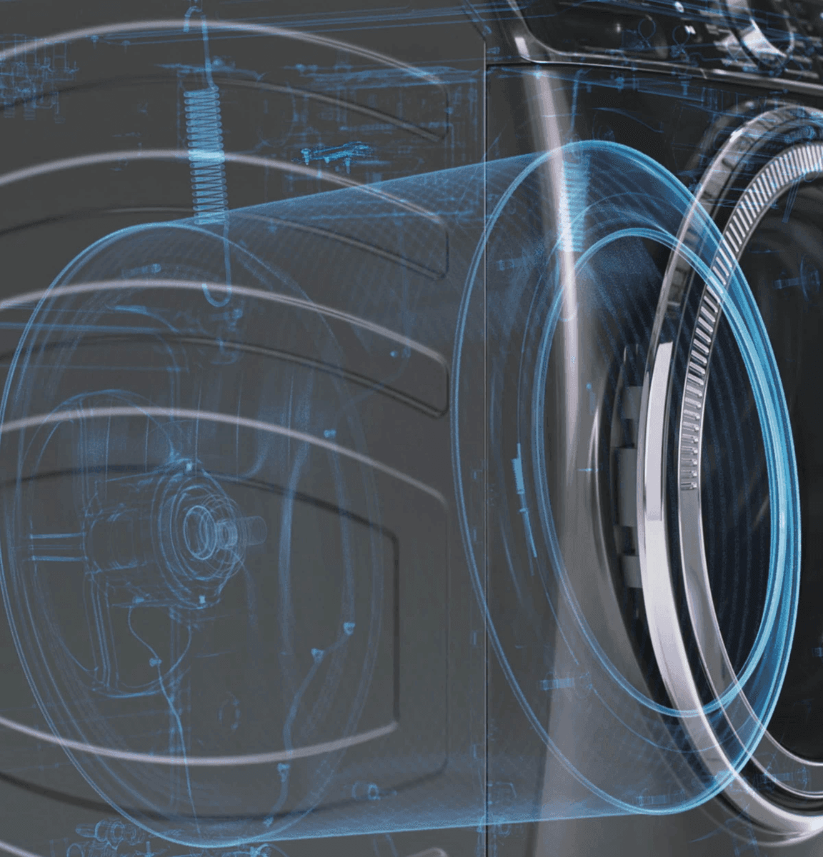 GE UltraFresh Vent System 4.6-Cu.-Ft. Smart Front-Load Washer image 2