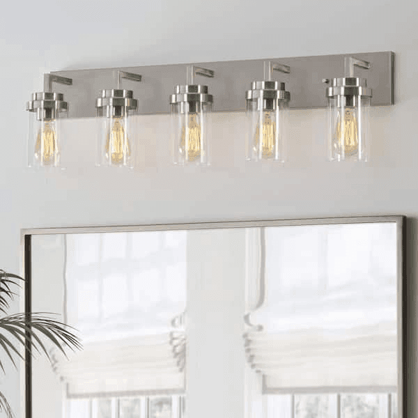 KAWOTI 36-Inch 5-Light Brushed Nickel Vanity Light image 2