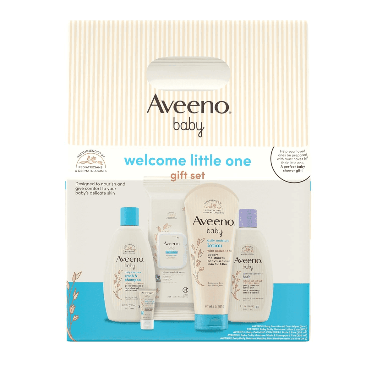 Aveeno Baby Welcome Little One Gift Set, 5 Items