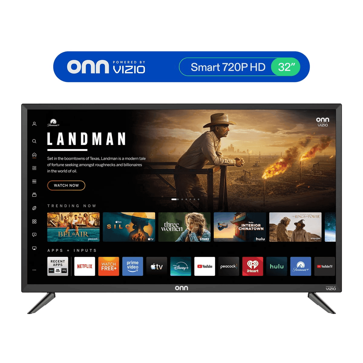 onn. 32-Inch 720p HD Smart TV Powered by VIZIO