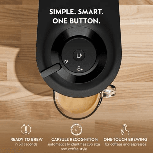 Nespresso Vertuo Pop+ Coffee and Espresso Machine by De'Longhi with Aeroccino Milk Frother, Liquorice Black image 3