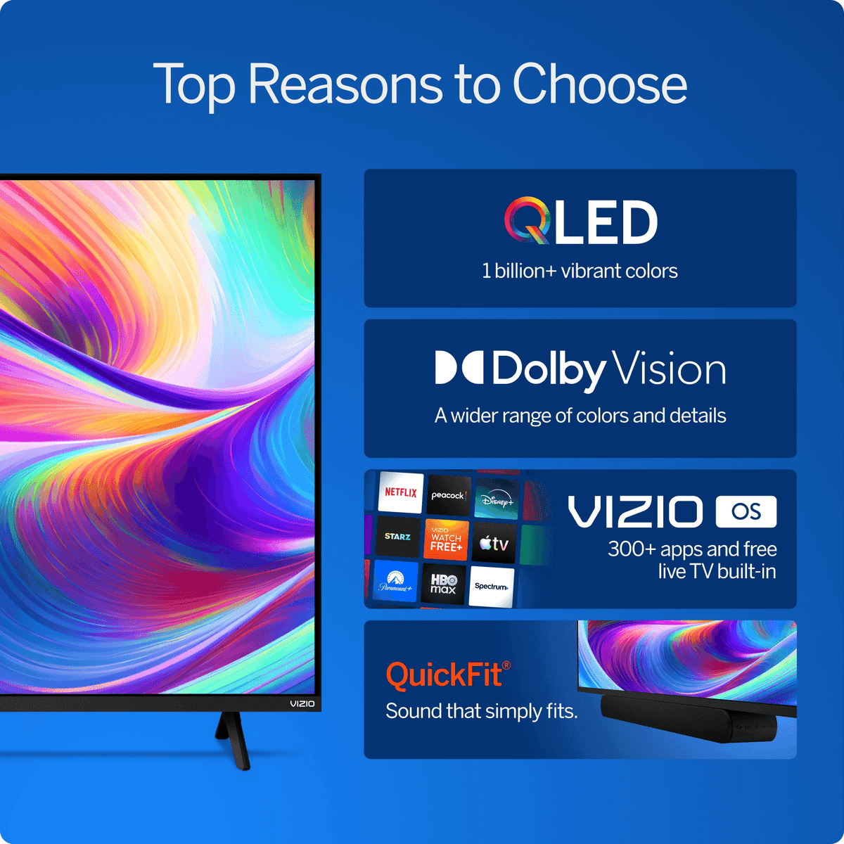 VIZIO 65-Inch Quantum 4K QLED Smart TV VQD65R-10 image 4