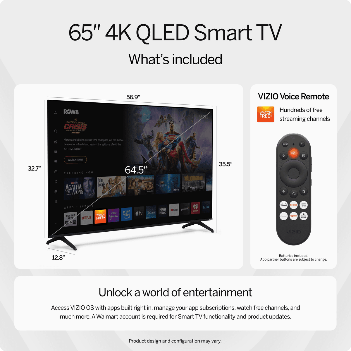VIZIO 65-Inch Quantum 4K QLED Smart TV VQD65R-10 image 3