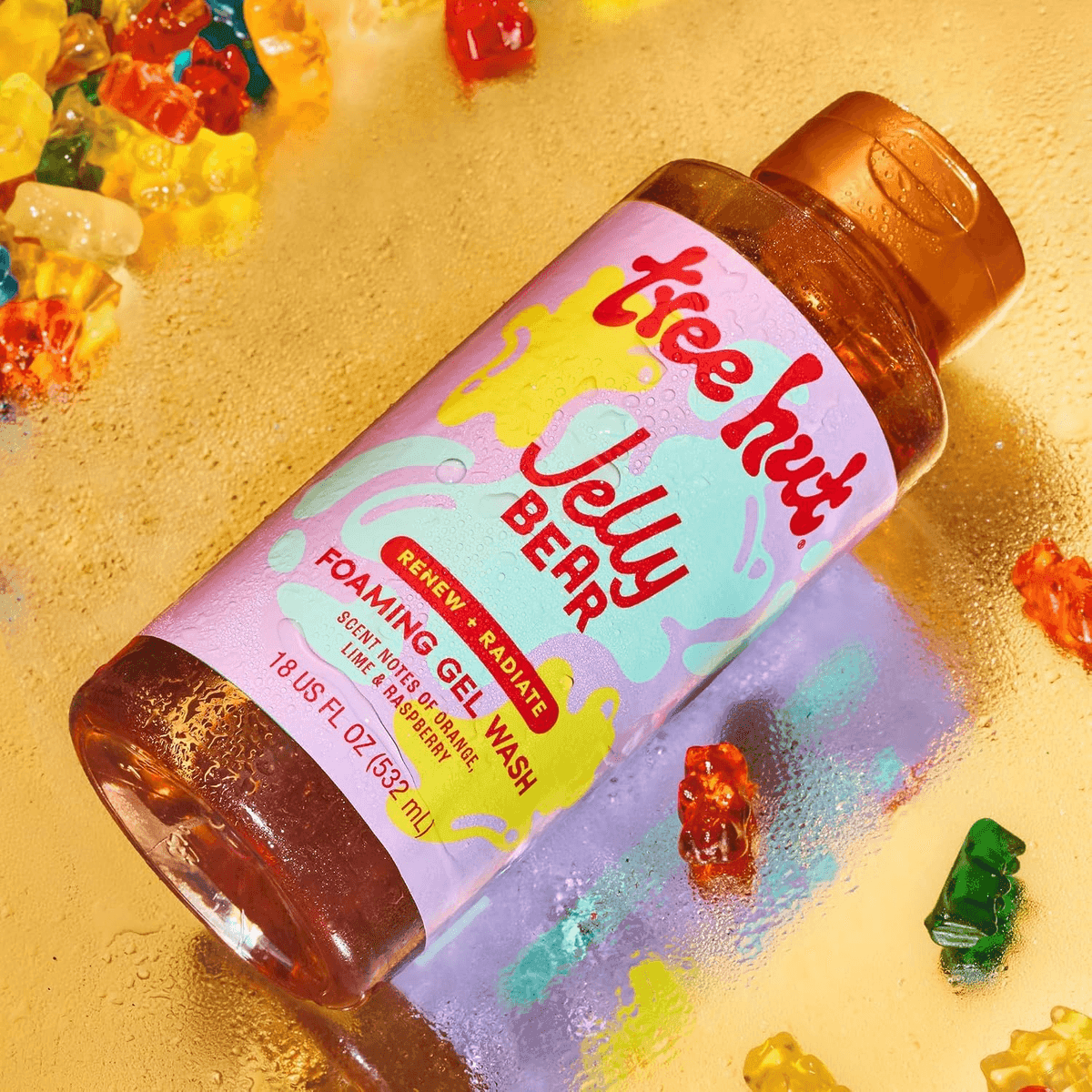Tree Hut Jelly Bear Foaming Gel Body Wash, 18 Fl Oz image 4