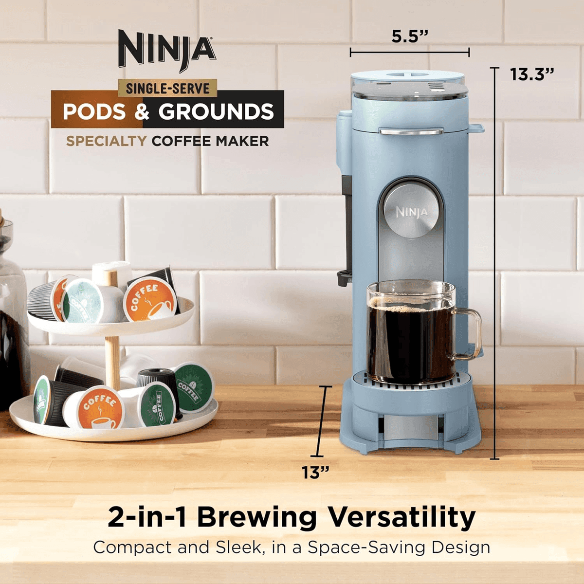 Ninja Pod & Grounds XL Coffee Maker with Frother image 2