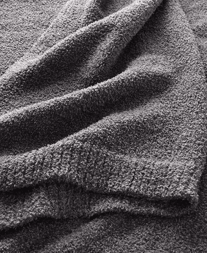Hotel Collection Luxe Knit Throw 50 x 70 - Charcoal image 3