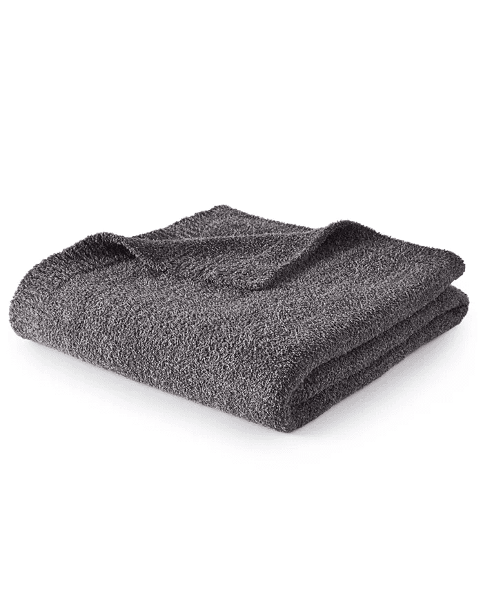 Hotel Collection Luxe Knit Throw 50 x 70 - Charcoal