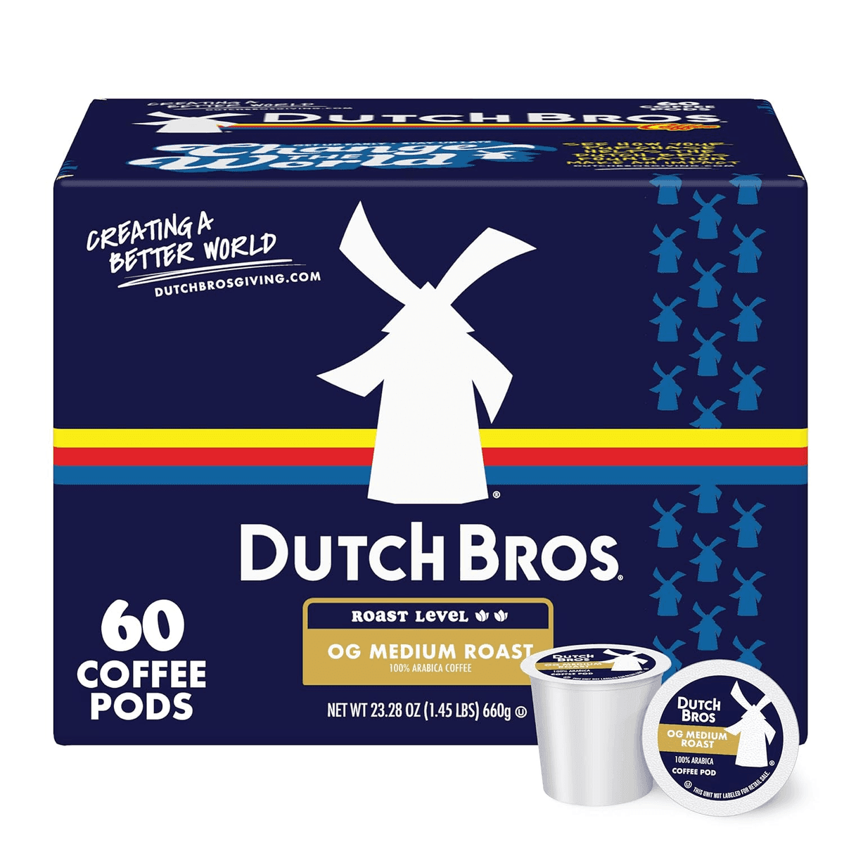 Dutch Bros OG Medium Roast Single-Serve Coffee Pods, 60 Count
