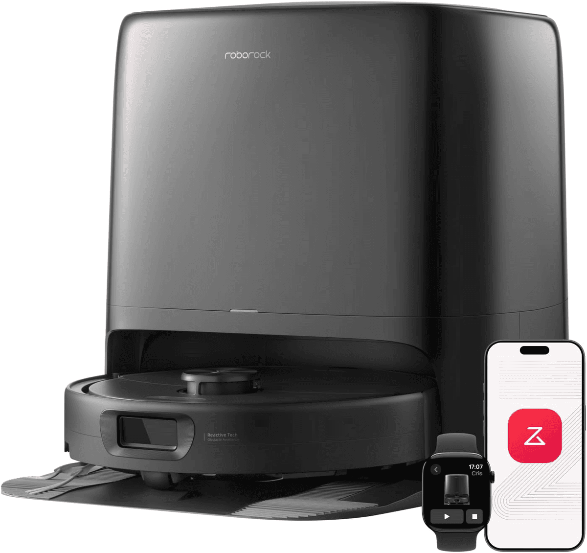 Roborock Qrevo 2 Pro Robot Vacuum and Mop with Self-Emptying Dock - Black
