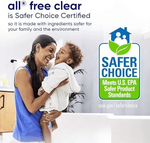 all free clear The Original Laundry Detergent for Sensitive Skin, 50 oz, Unscented image 5