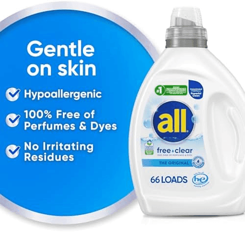 all free clear The Original Laundry Detergent for Sensitive Skin, 50 oz, Unscented image 4