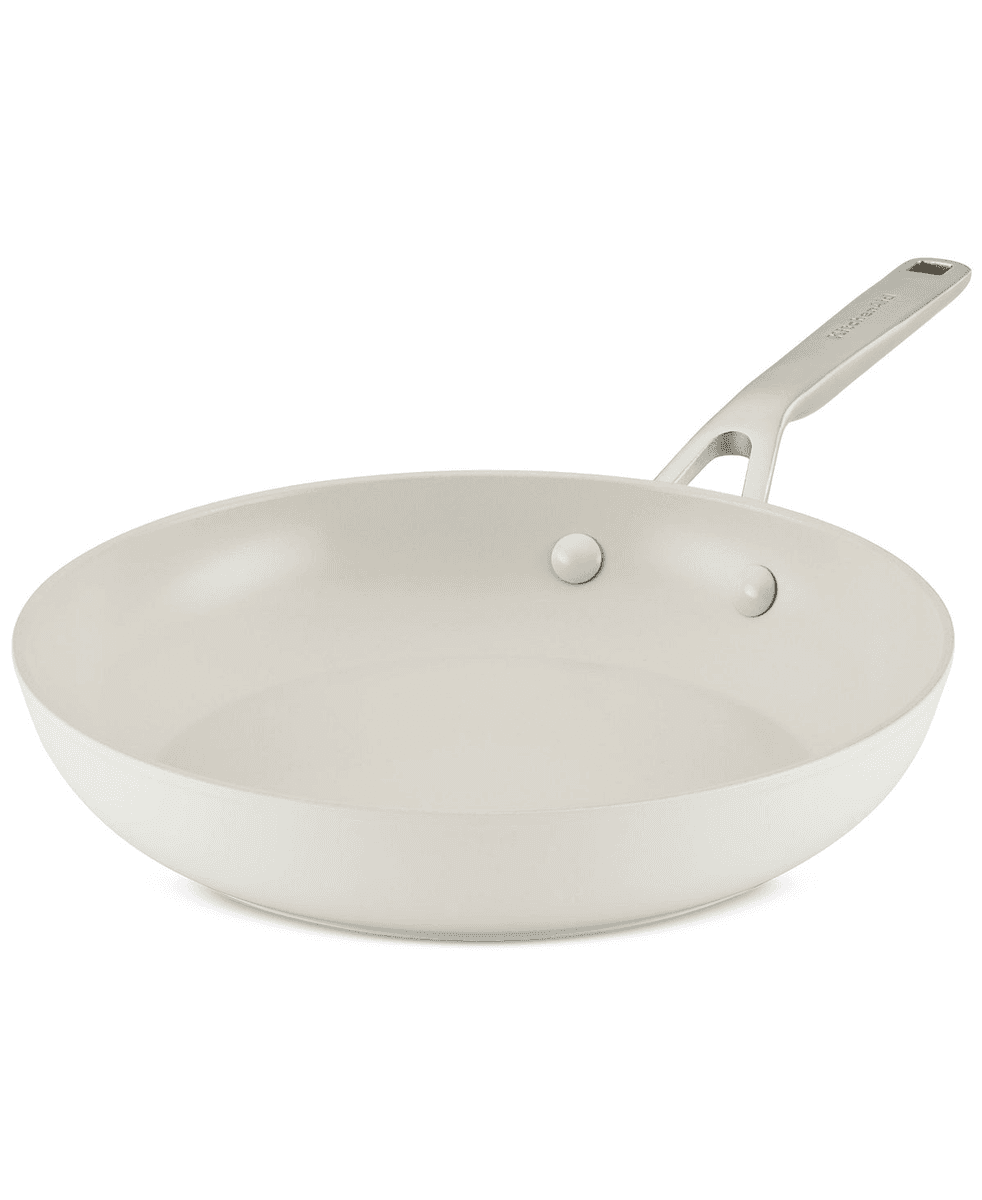 KitchenAid 10-inch Ceramic Nonstick Frypan, Porcelain White
