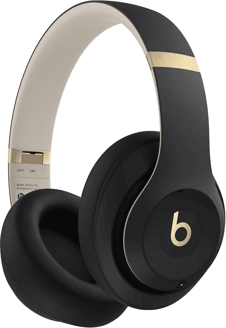 Beats Studio Pro Wireless Noise Cancelling Over-Ear Headphones (Black/Gold) image 3