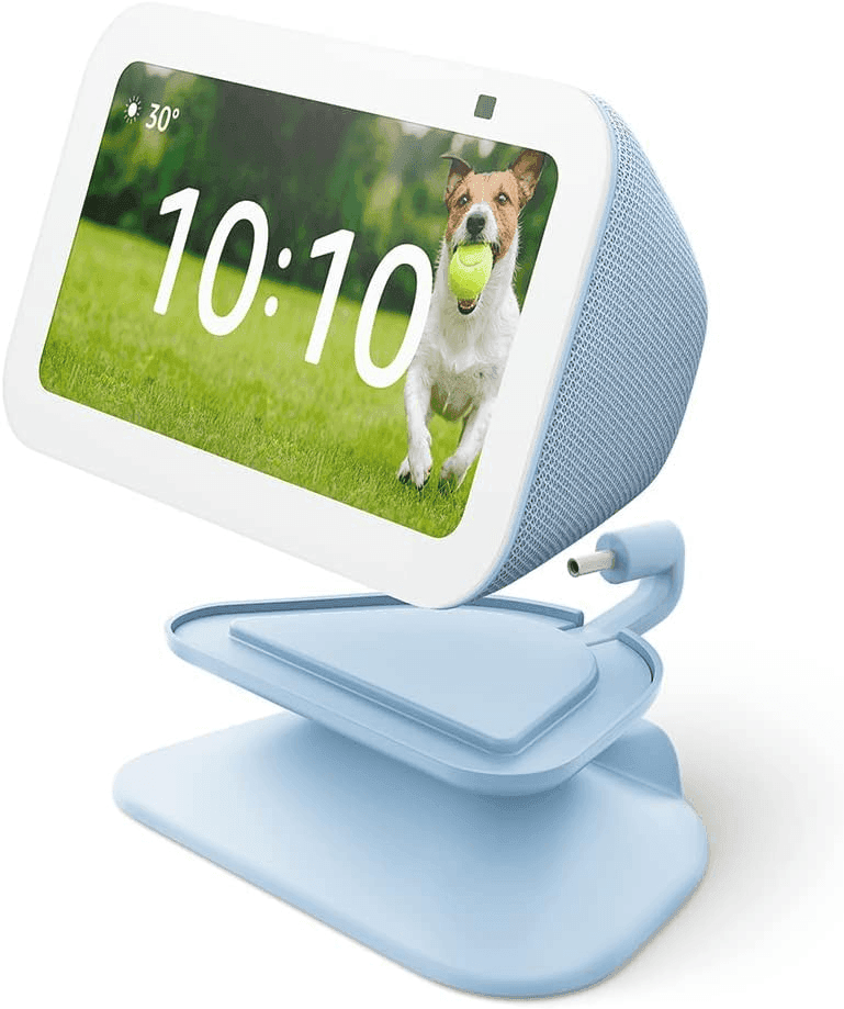 Echo Show 5 (3rd Gen) Adjustable Stand with USB-C Charging, Cloud Blue