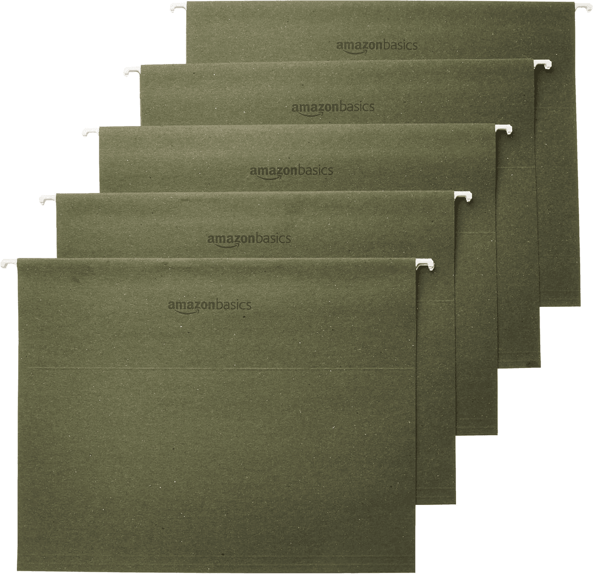 Amazon Basics Green Hanging File Folders, 25 Pack