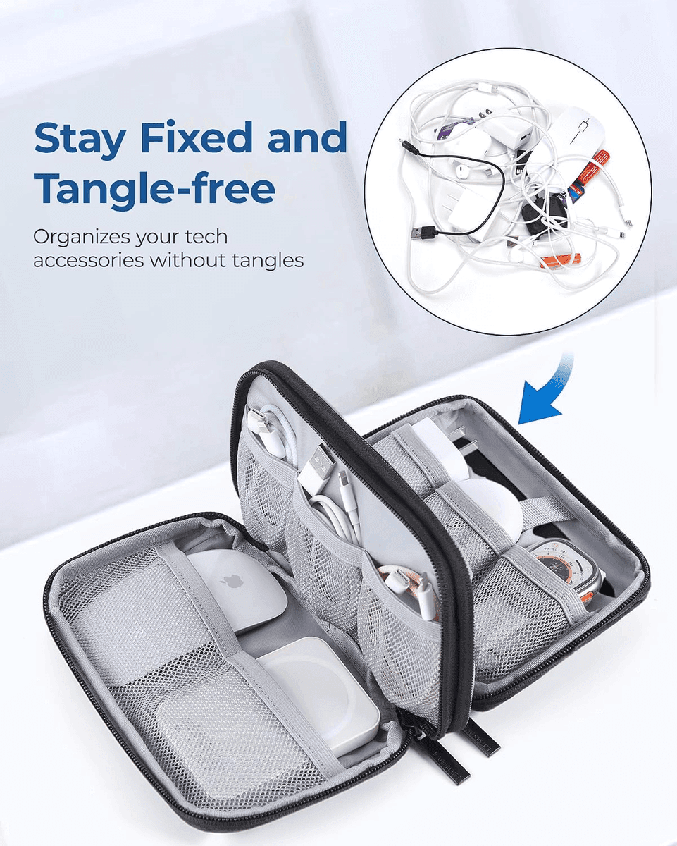 BAGSMART Electronics Travel Organizer (Black) for $8.54 image 2