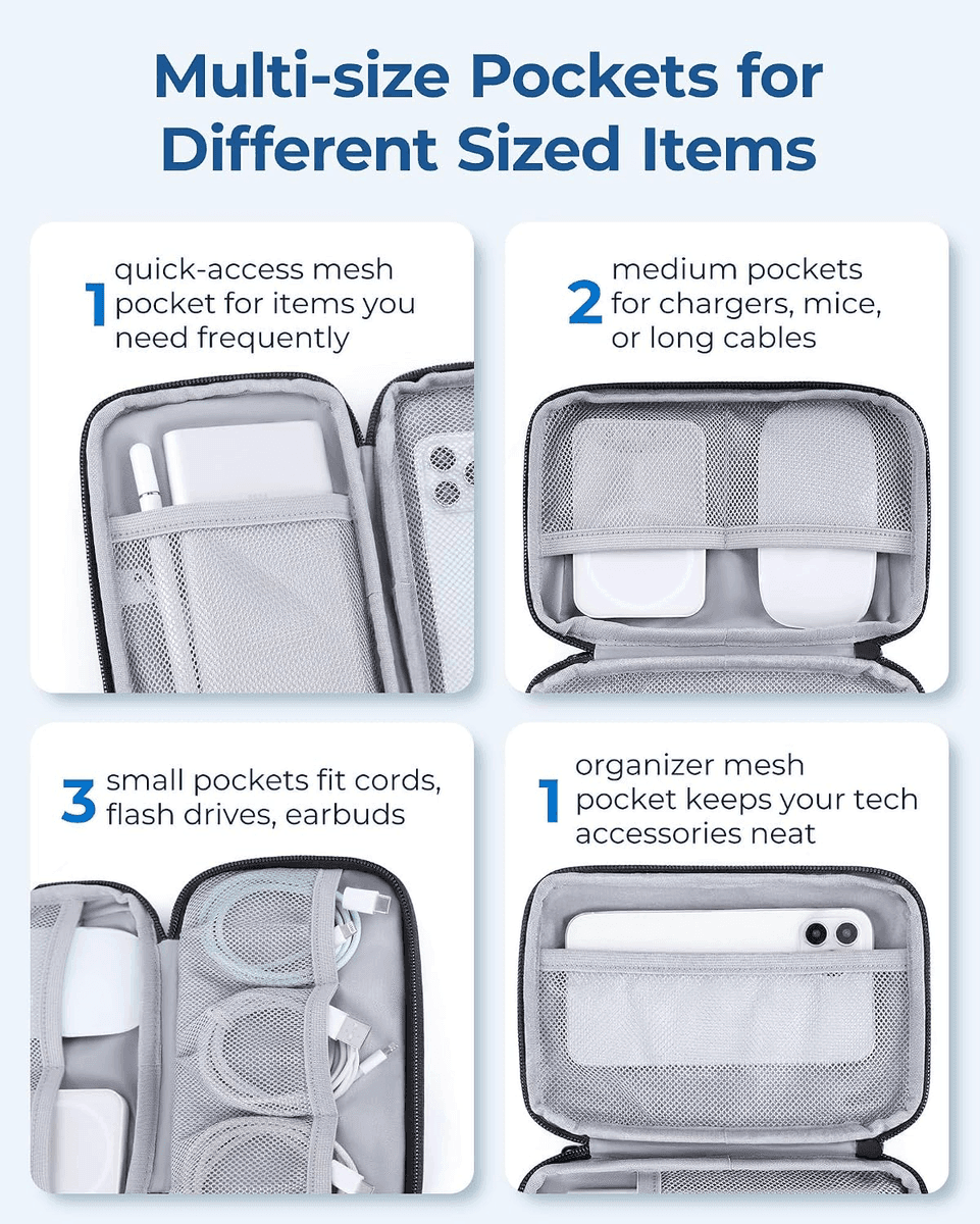 BAGSMART Electronics Travel Organizer (Black) for $8.54 image 4