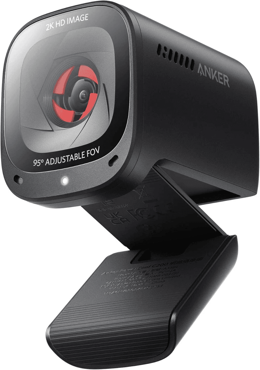 Anker PowerConf C200 2K Webcam with AI Noise-Canceling Mic - Certified Refurbished