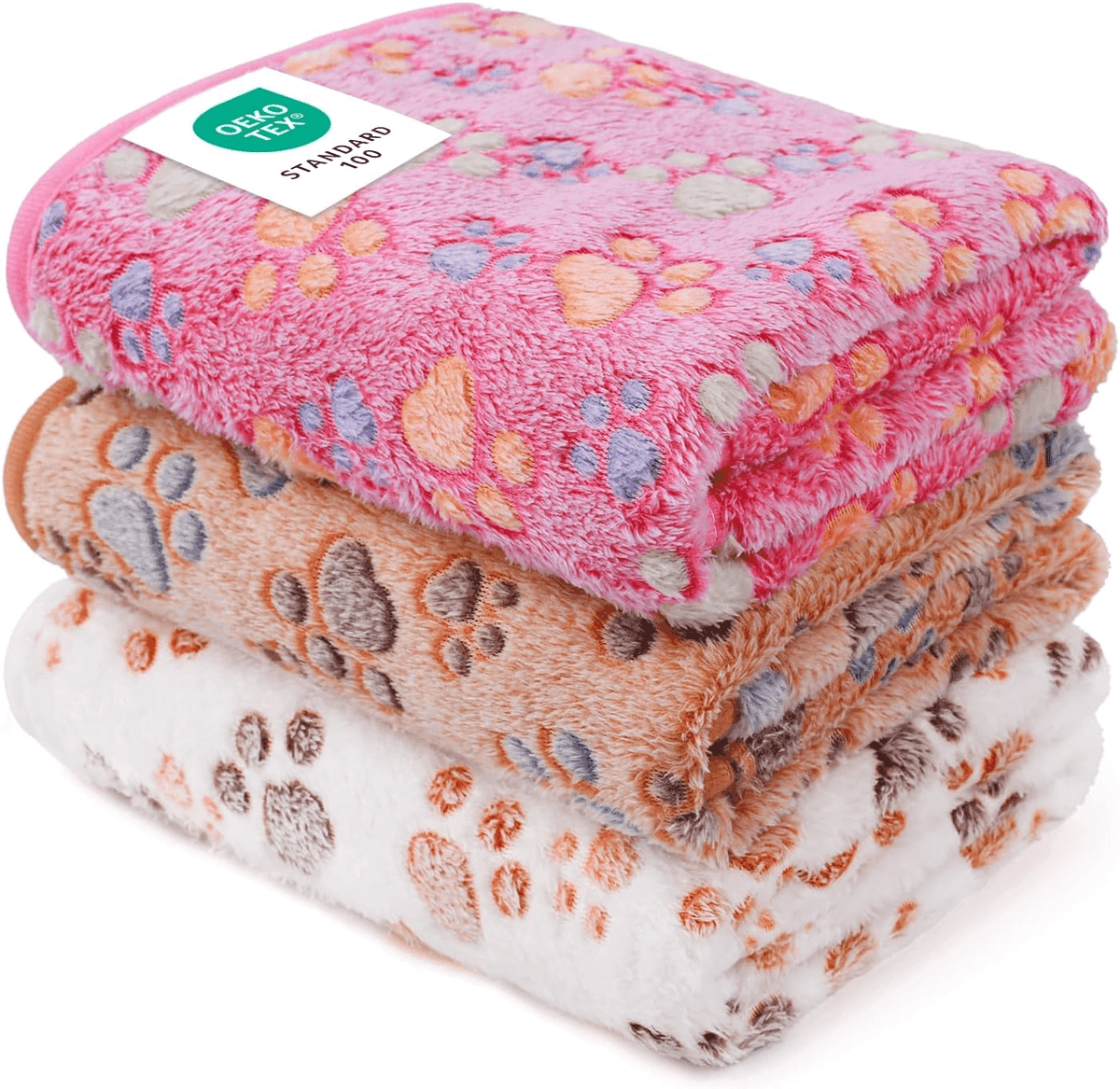 Luciphia 3-Pack Small Pet Fleece Blankets for $8.99