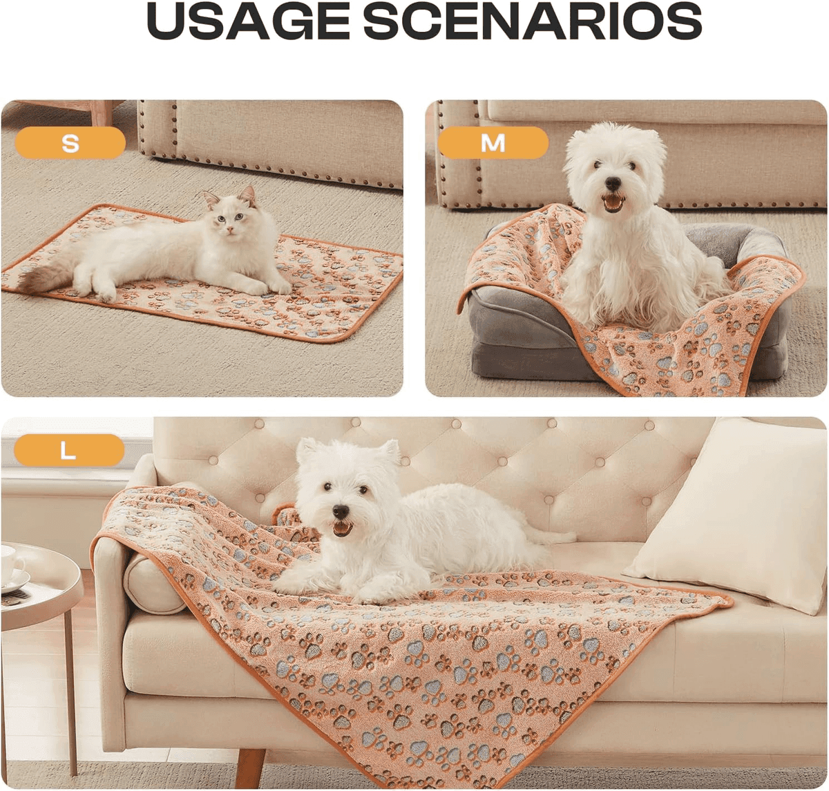 Luciphia 3-Pack Small Pet Fleece Blankets for $8.99 image 4