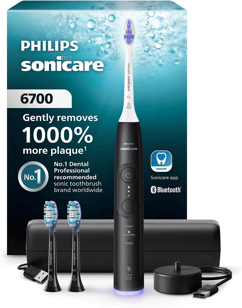Philips Sonicare 6700 Electric Toothbrush Set - Black for $89.96