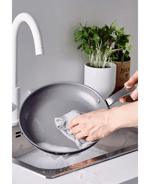 GreenPan Chatham 10-Piece Ceramic Nonstick Cookware Set - Gray image 4