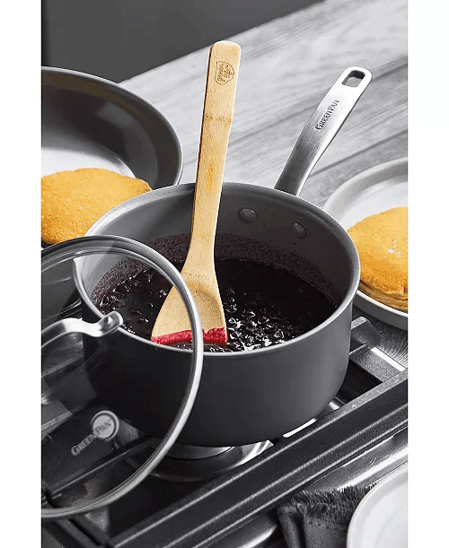 GreenPan Chatham 10-Piece Ceramic Nonstick Cookware Set - Gray image 3