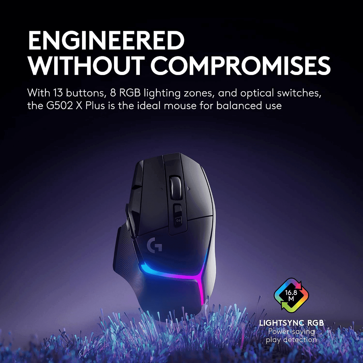 Logitech G502 X Plus Wireless RGB Gaming Mouse - Black image 3