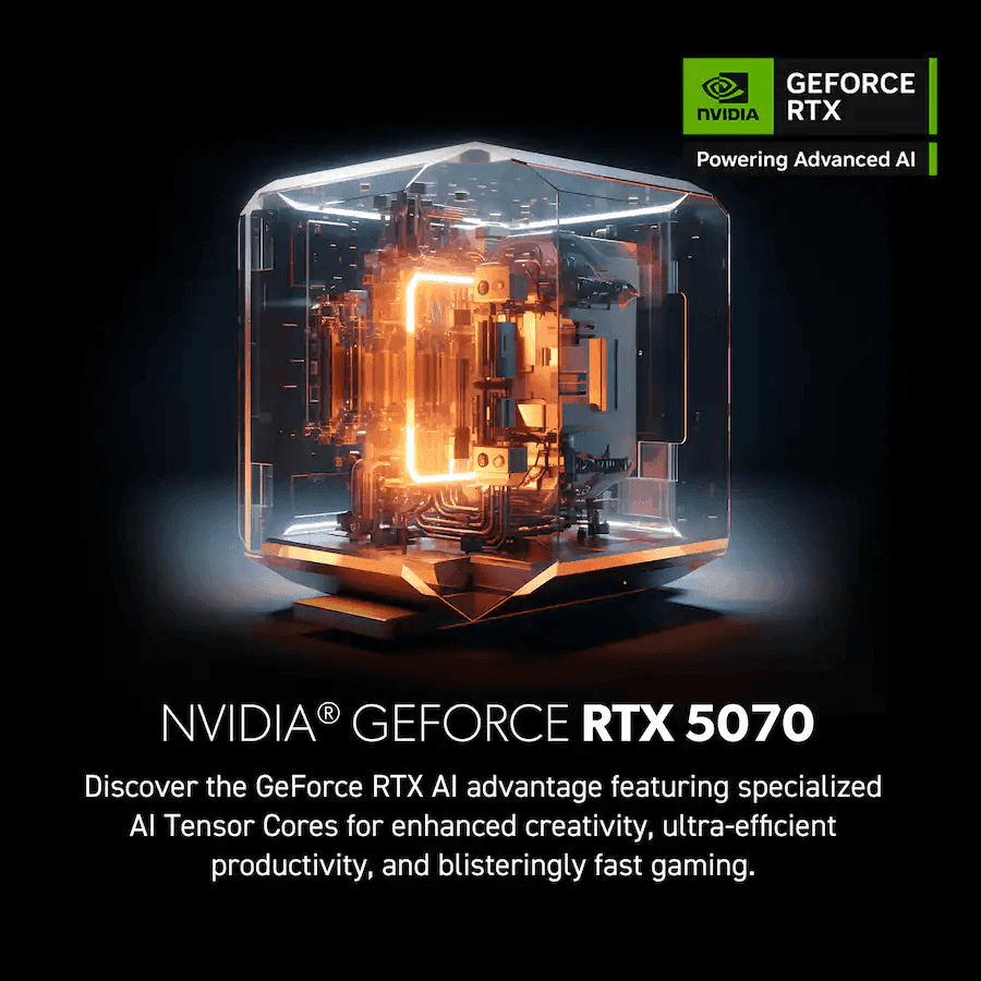 MSI Aegis ZS2 Gaming Desktop - Ryzen 9 9900X, RTX 5070, 32GB RAM, 2TB SSD image 2