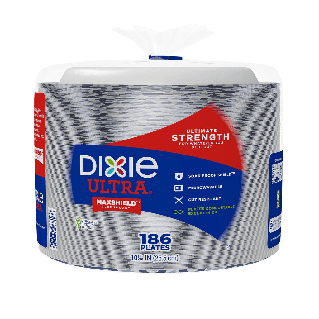 Dixie Ultra 10-1/16-Inch Paper Plates, 186-Count image 2