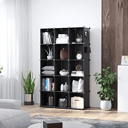C&AHOME 16-Cube Storage Organizer, Black image 5