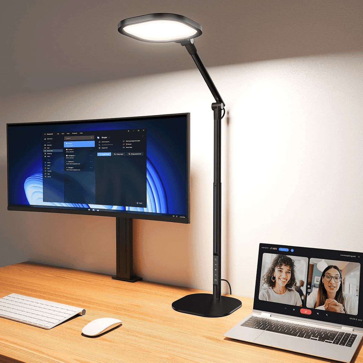 LitONES 40-Inch Tall LED Desk Lamp