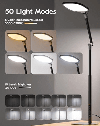 LitONES 40-Inch Tall LED Desk Lamp image 4