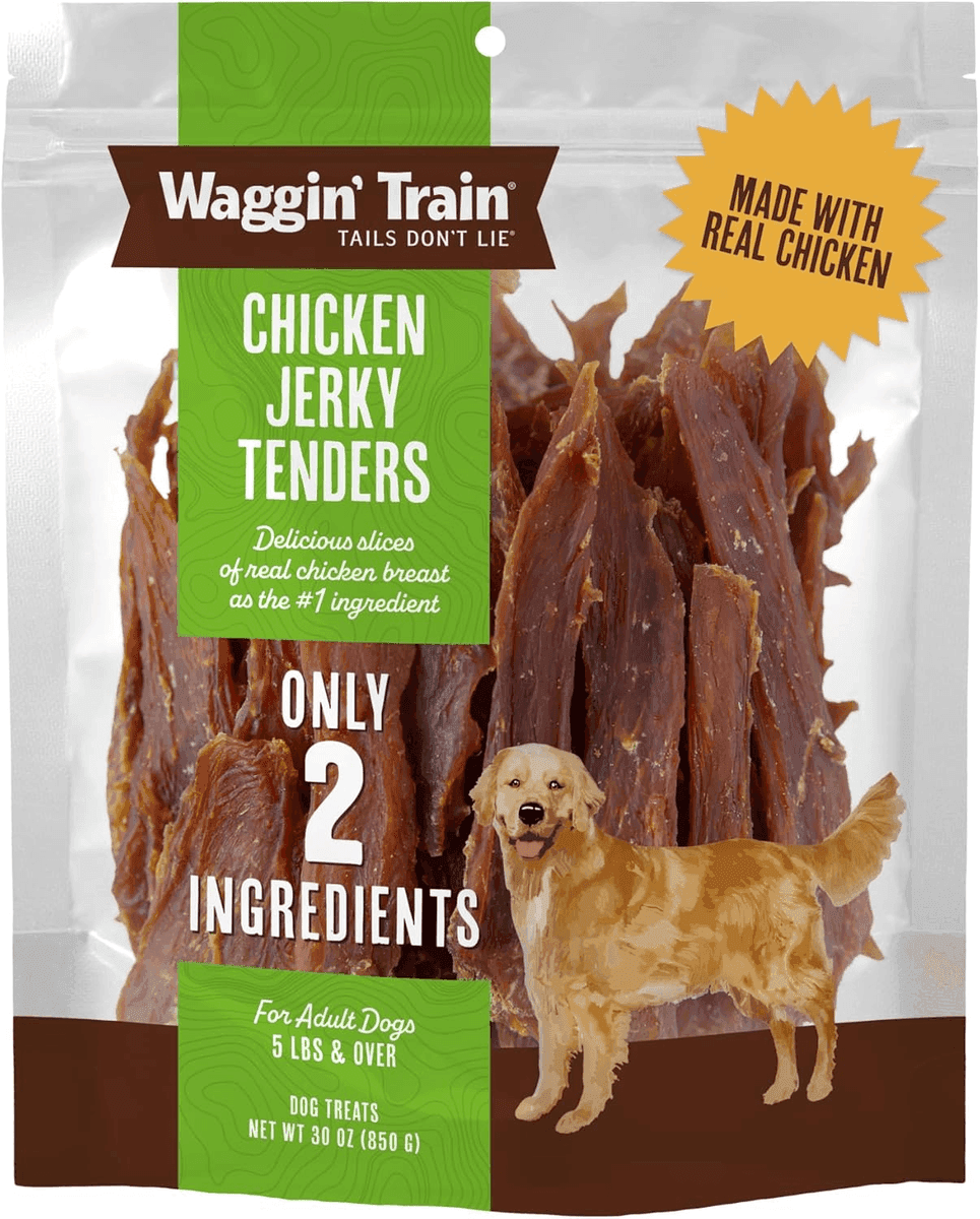 Waggin' Train Chicken Jerky Dog Treats, 30-Ounce Pouch
