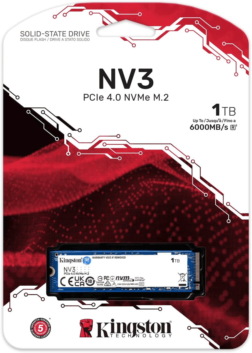Kingston NV3 1TB PCIe 4.0 NVMe M.2 SSD image 3