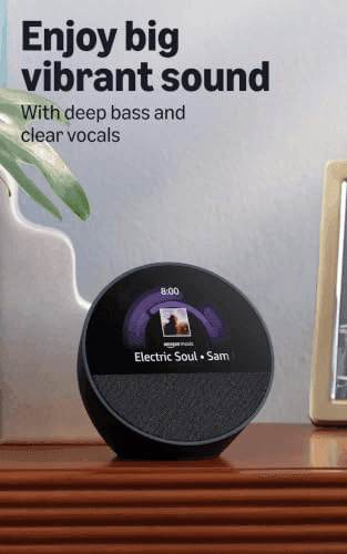 Amazon Echo Spot Smart Alarm Clock in Ocean Blue image 4