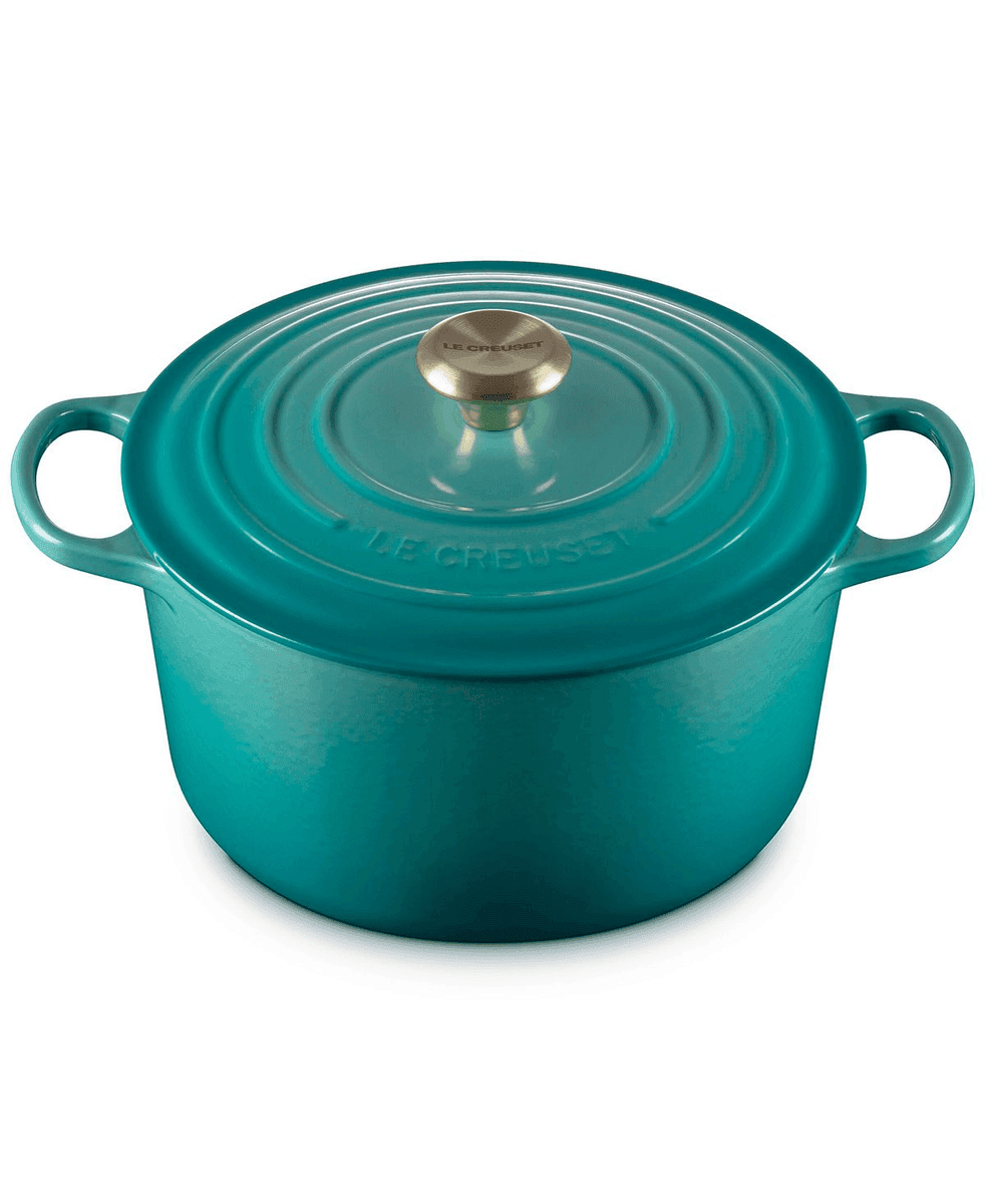 Le Creuset 6.5-Qt. Deep Round Dutch Oven in Riviera image 2