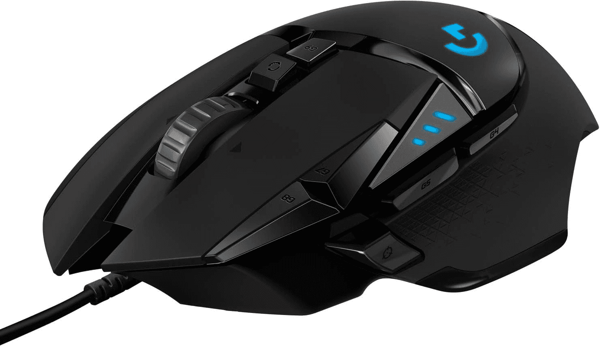 Logitech G502 HERO Wired Gaming Mouse - Black