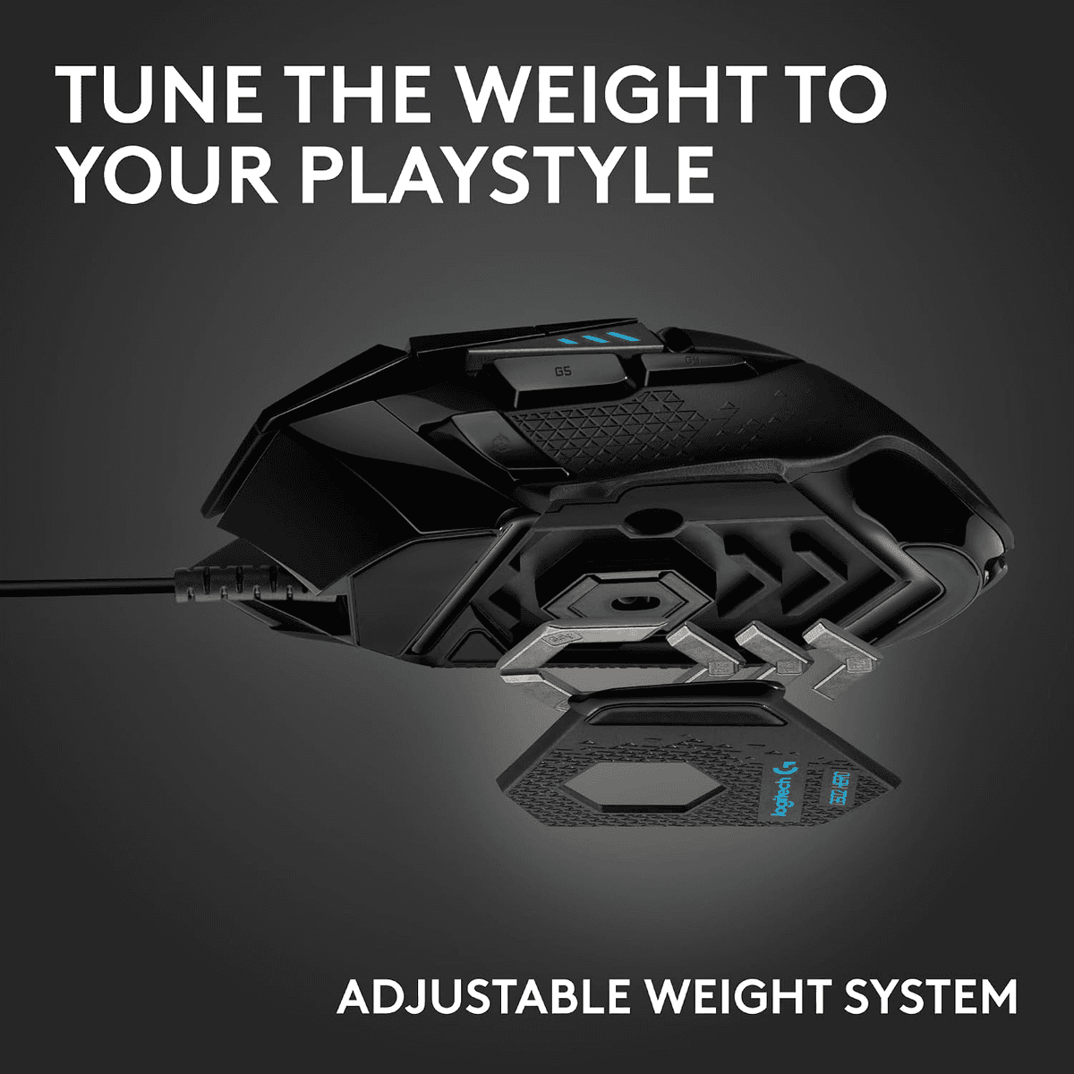 Logitech G502 HERO Wired Gaming Mouse - Black image 3
