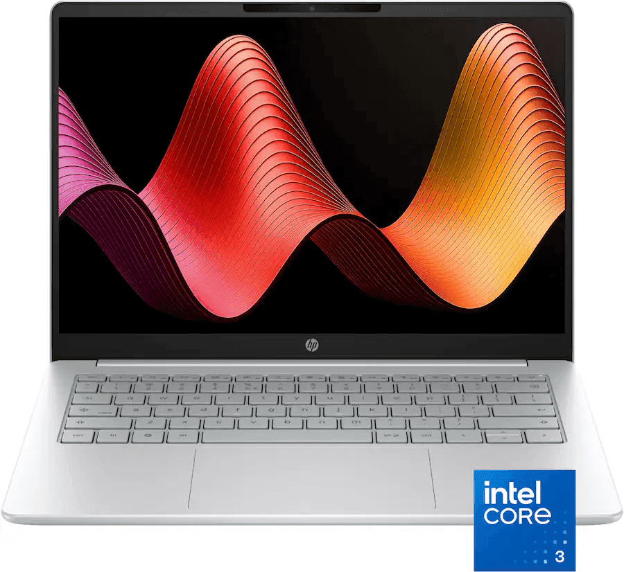 HP 14-inch 2K Touchscreen Chromebook Plus, Core 3 N355, 8GB/128GB