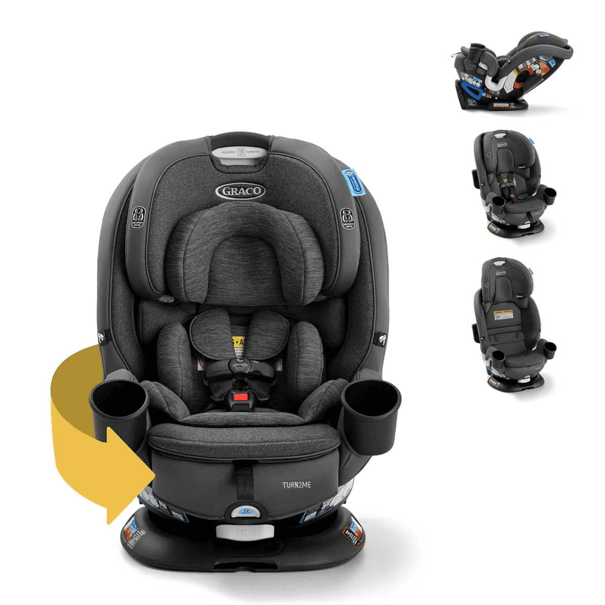 Graco Turn2Me 3-in-1 Rotating Convertible Car Seat, Manchester 2.0