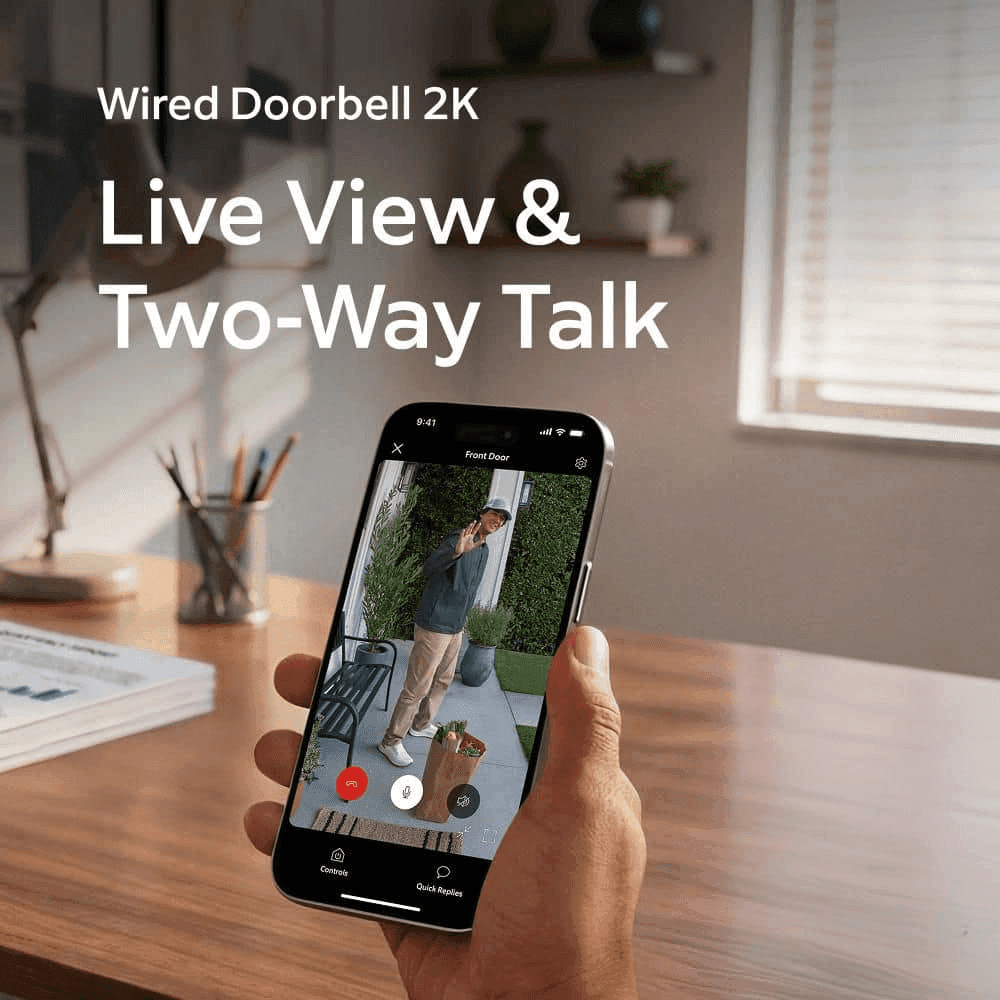 Ring Wired Doorbell 2K with Chime image 4