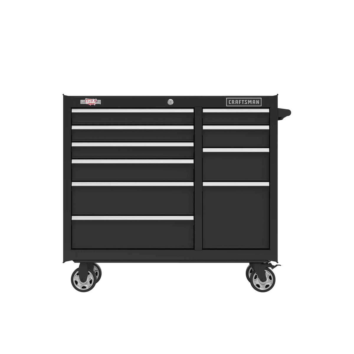CRAFTSMAN 2000 Series 41.28-in 10-Drawer Rolling Tool Cabinet, Black image 3