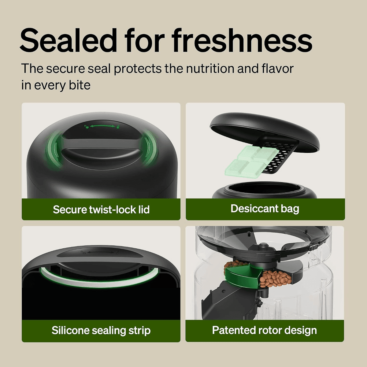 PETLIBRO 5L WiFi Automatic Pet Feeder, Granary Black image 4