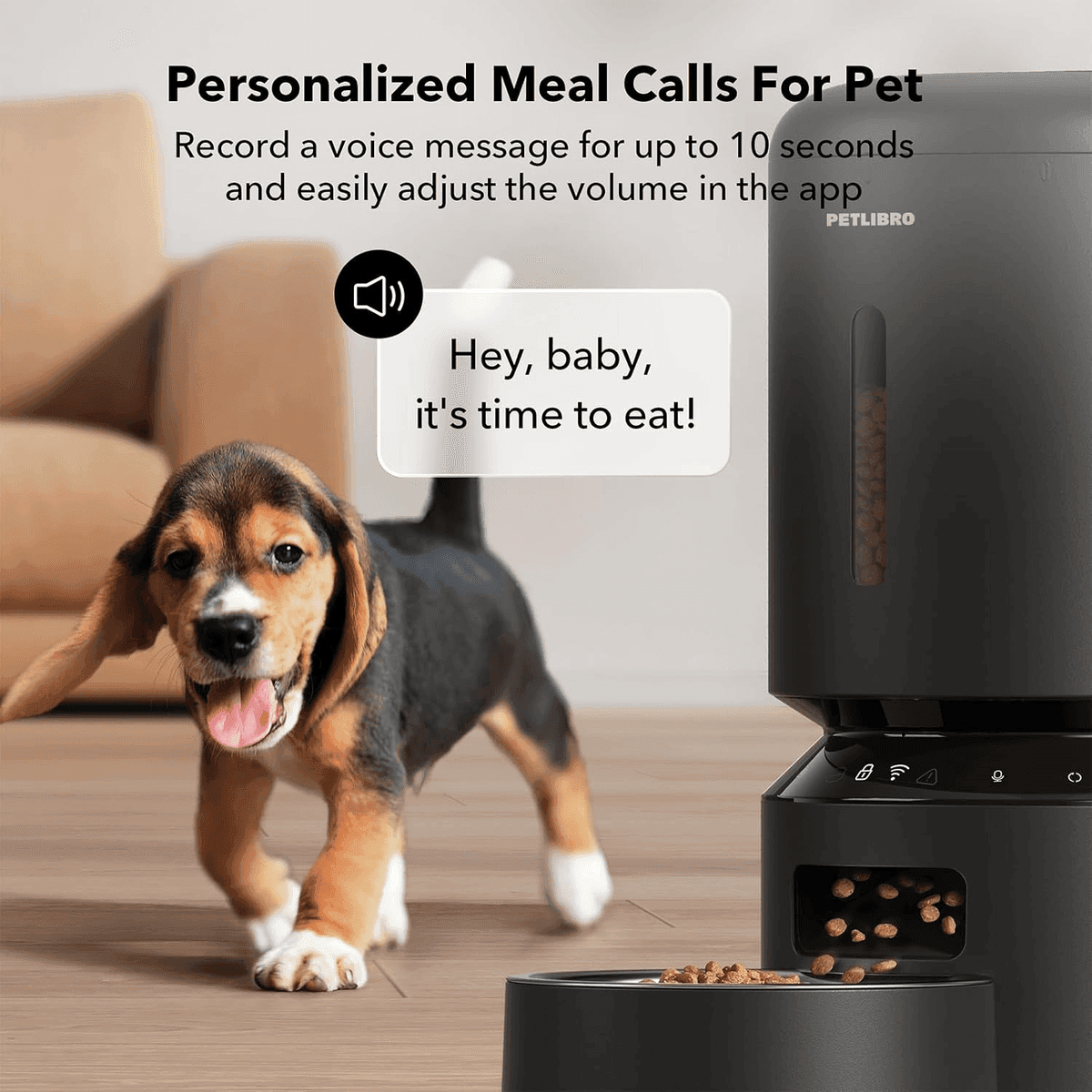 PETLIBRO 5L WiFi Automatic Pet Feeder, Granary Black image 5