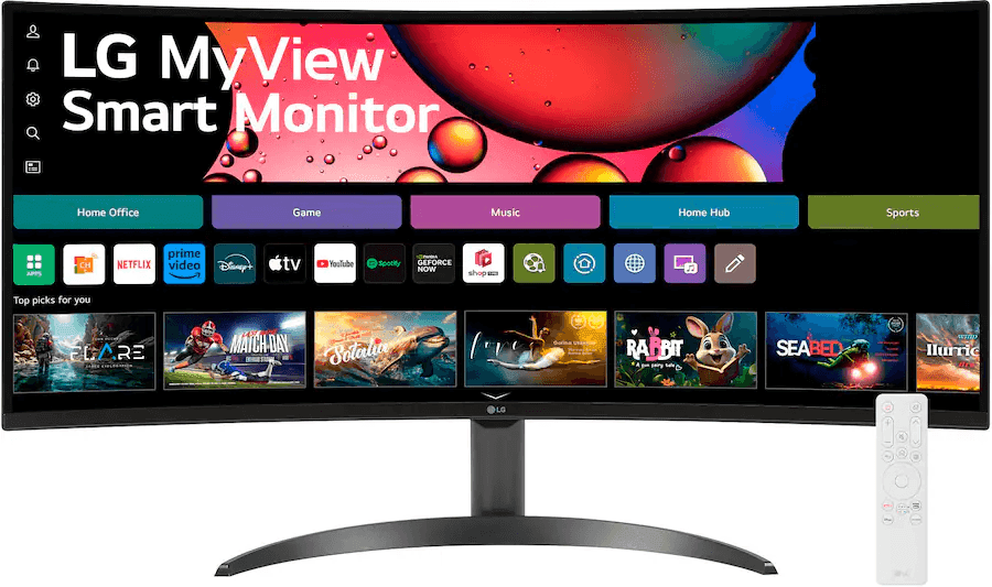 LG 34-inch WQHD 100Hz Curved Smart Monitor