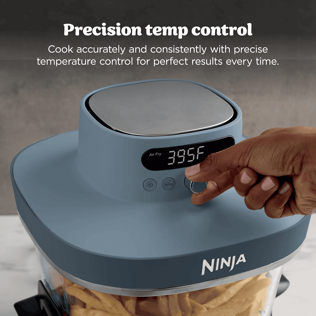 Ninja Crispi Pro 6-in-1 Glass Air Fryer, Cyberspace image 4